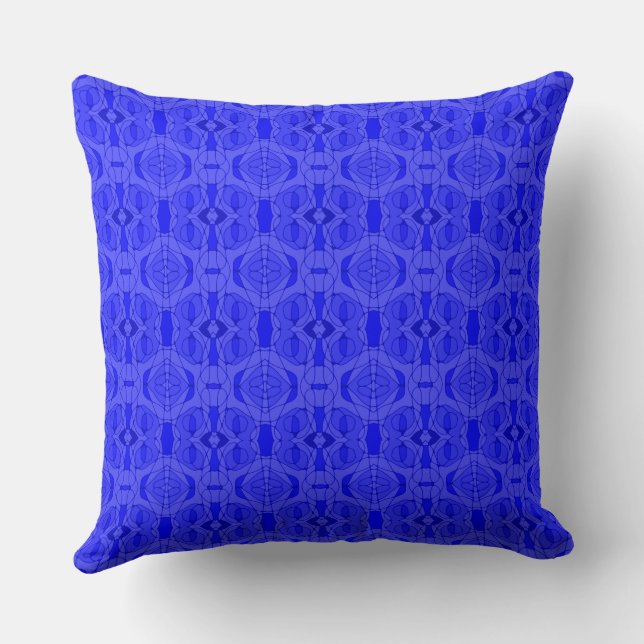 Mazipoodles Neuro Art - Electric Blue Kudde (Baksida)