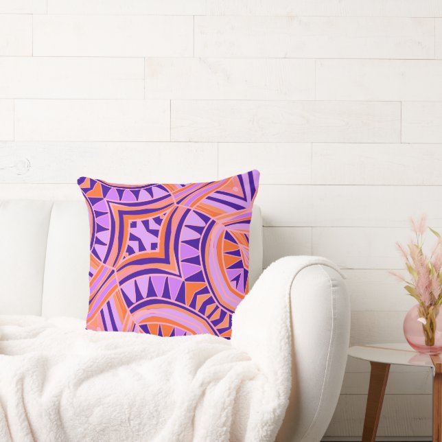 Mazipoodles New Fish Head Löv Jazz Funk Orange Kudde (Soffa)