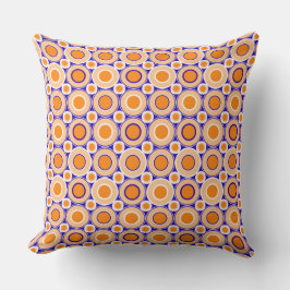 Mazipoodles Orange Indigo White Donuts Kudde