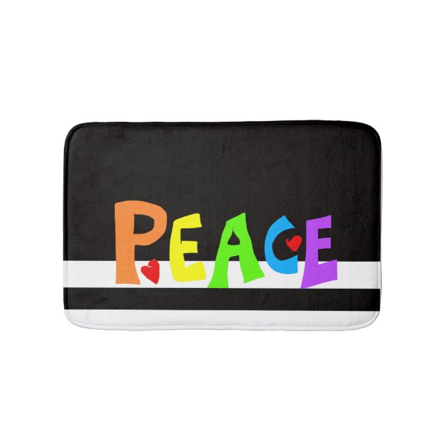 MAZIPOODLES Peace Rainbow Badrumsmatta (Framsidan)