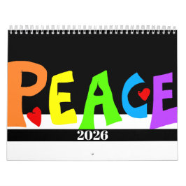 MAZIPOODLES Peace Rainbow Kalender