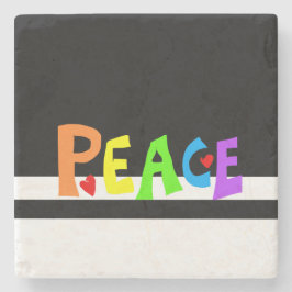 MAZIPOODLES Peace Rainbow Stenunderlägg