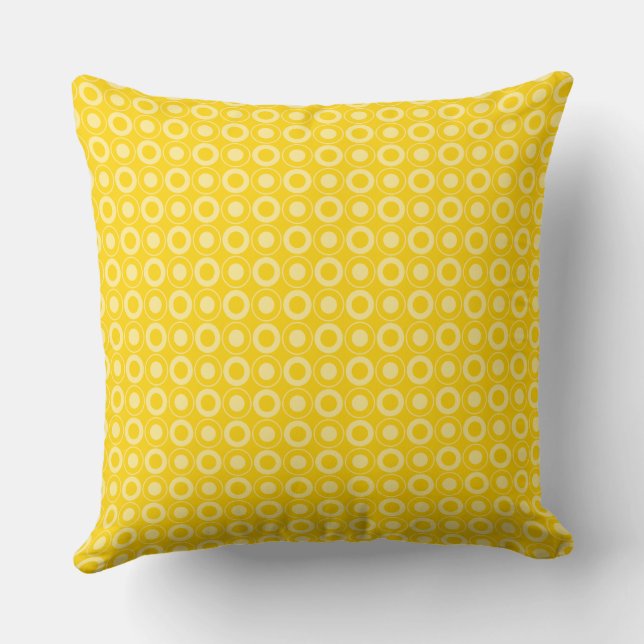 Mazipoodles Polka Dot Donuts - Butterscotch-Gulten Kudde (Baksida)