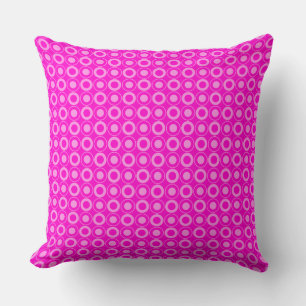 Mazipoodles Polka Dot Donuts - Fuchsia Rosa Kudde