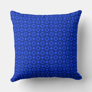 Mazipoodles Polka Dot Donuts - Royal Blue Kudde