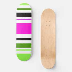 MAZIPOODLES Ränder Spaghetti 153 Mini Skateboard Bräda 18,5 Cm