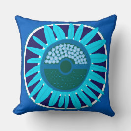 Mazipoodles Solros Sunshine: Blue 1 Kudde