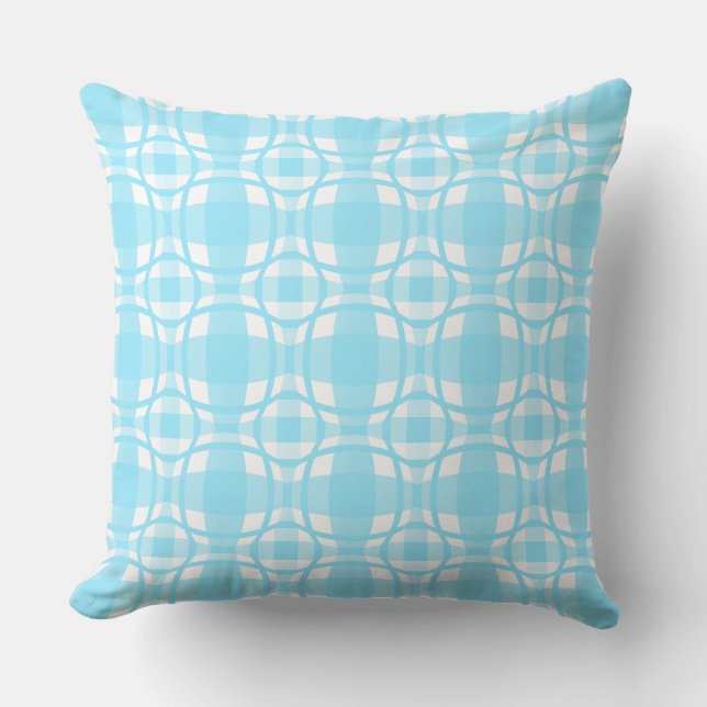 Mazipoodles Square Circle Play Baby blue Kudde (Framsida)