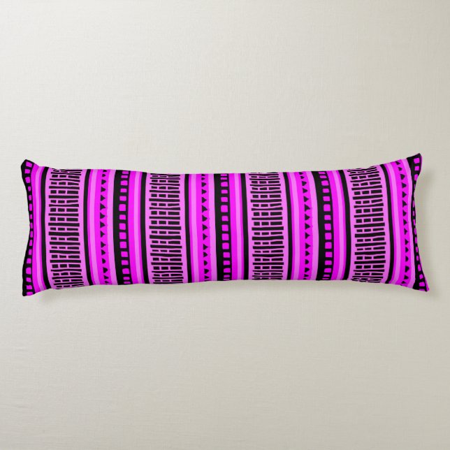 MAZIPOODLES Stripe Ribbed Knitting Mönster 001 B Kroppskudde (Baksidan)