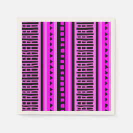 MAZIPOODLES Stripe Ribbed Knitting Mönster 001 B Pappersservett