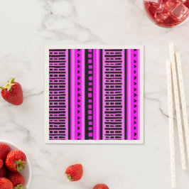 MAZIPOODLES Stripe Ribbed Knitting Mönster 001 B Pappersservett