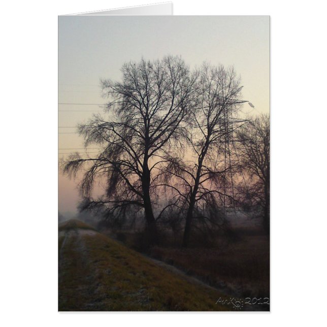 Mazovian landskap 1 hälsningskort (Framsidan)