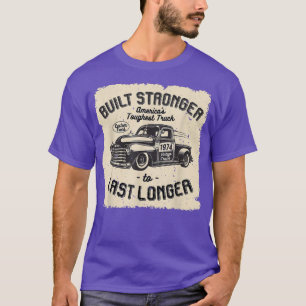 MB 1974 Vintage Lastbil födelsedag Byggt starkare T Shirt