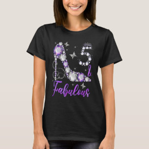 Mb 5 och luddiga 5:e födelsedagens diamantHögklack T Shirt