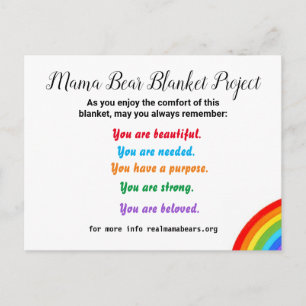 MB Blanket-projektvykort Vykort