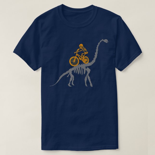 MB DINOSAUR SKELEON Dino Mountain Bike BMX Bicycle T Shirt (Design framsida)