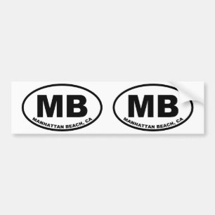 MB Manhattan Beach Bildekal