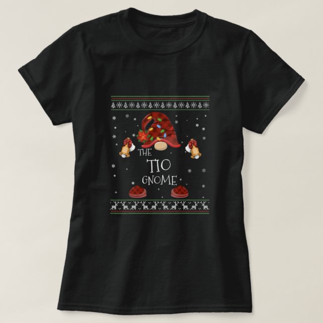 Mb Tio Gnome Buffalo Plade Julljus Ugly St T Shirt (Design framsida)