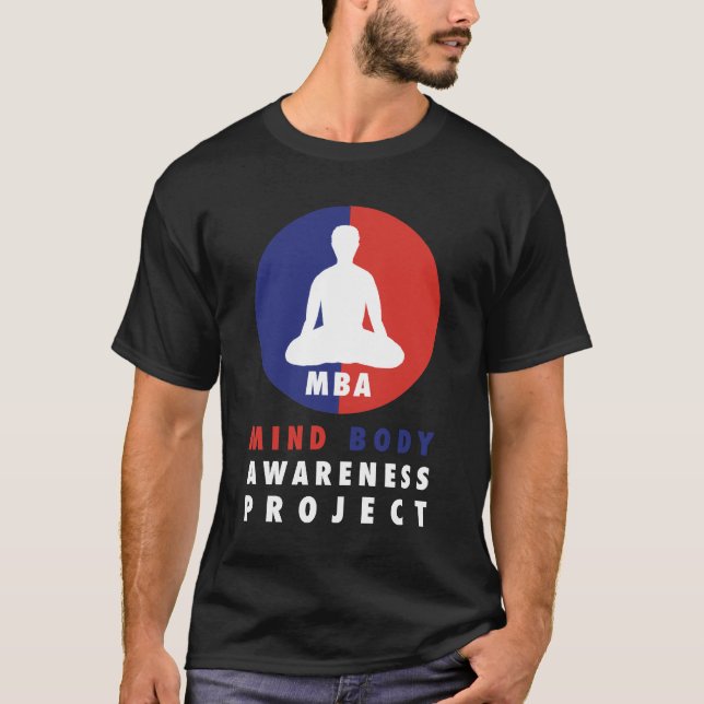MBA bemannar T-skjortan (darkolaen) - konst vid T-shirt (Framsida)