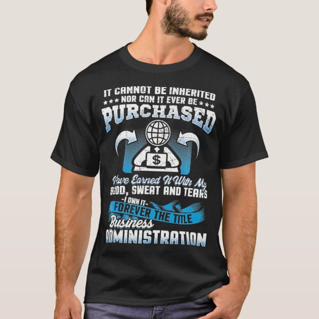 MBA Degree Shirt 2019 Studenten Gift Masters Busi T (Framsida)