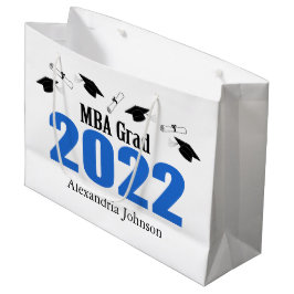 MBA Grad 2022 Studenten Gift Bag (blå)