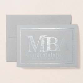 MBA Master of Business Administration Folierat Kort