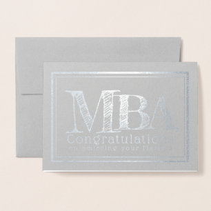 MBA Master of Business Administration Folierat Kort