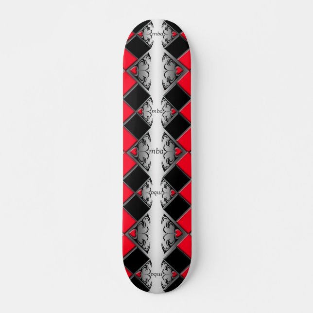 mba old school skateboard bräda 21,6 cm (Framsida)