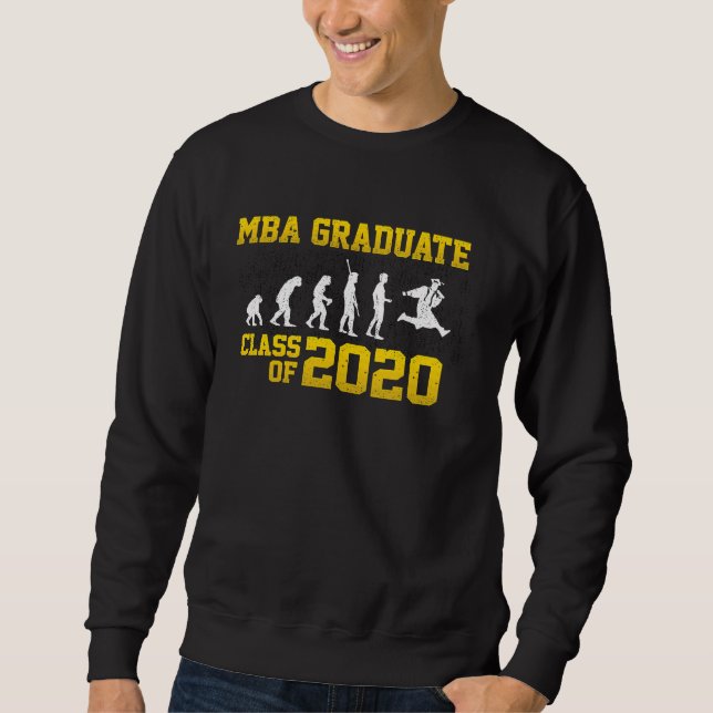 MBA Student 2020 Progress Business Degree Graduati Lång Ärmad Tröja (Framsida)