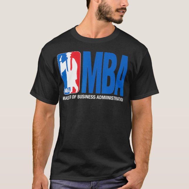 MBA Studenten Gift Basketball Theme Pun Grad Gift T Shirt (Framsida)