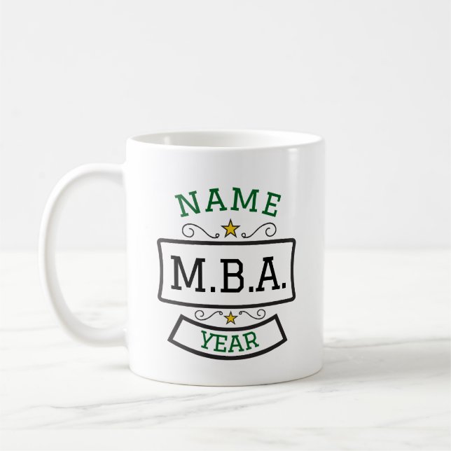 MBA Studenten Gift Personlig mugg (Vänster)
