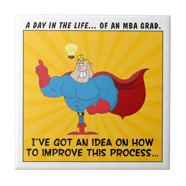 Mba-studenter vet svaren till alla problem kakelplatta (Framsidan)