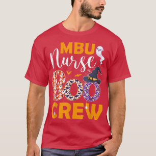 MBU Nurse Boo Crew Spooky Boo Ghost Halloween-kost T Shirt