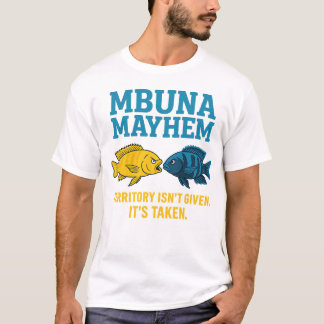Mbuna Mayhem - Sjö Malawi Cichlid Fight Klubb T Shirt