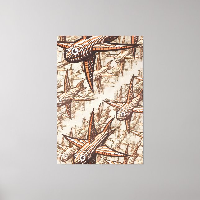 MC Escher art Canvastryck (Framsida)