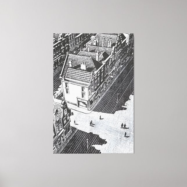 MC Escher art style Canvastryck (Framsida)