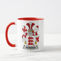 Mc Mahon Familj Coats of Arms Kaffe Mugg