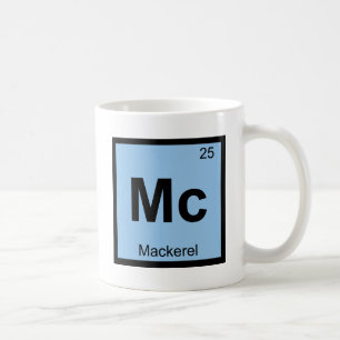 Mc - symbol för bord för Mackerelfiskkemi Kaffemugg
