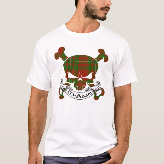 McAdam Tartan Skull T-shirt (Framsida)