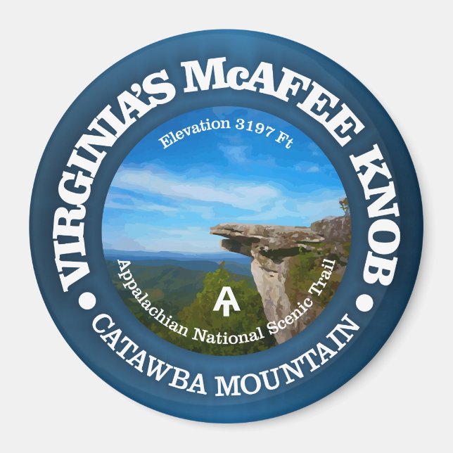 McAfee Knob Magnet (Framsidan)