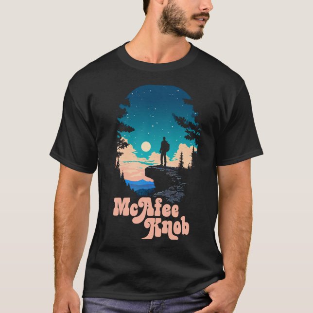 McAfee Knob Roanoke Virginia Appalachian Trail Ove T Shirt (Framsida)