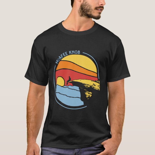 Mcafee's Knob Trail Vandring Giant Star Roanoke Gr T Shirt (Framsida)