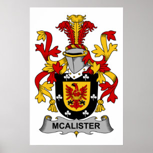 McAlister familjvapensköld Poster