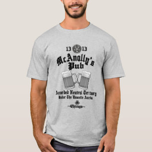 McAnallys Pub Black Logotyp T Shirt