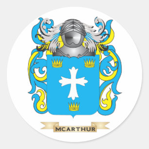 McArthur Jackar av Arm (Family Crest) Runt Klistermärke
