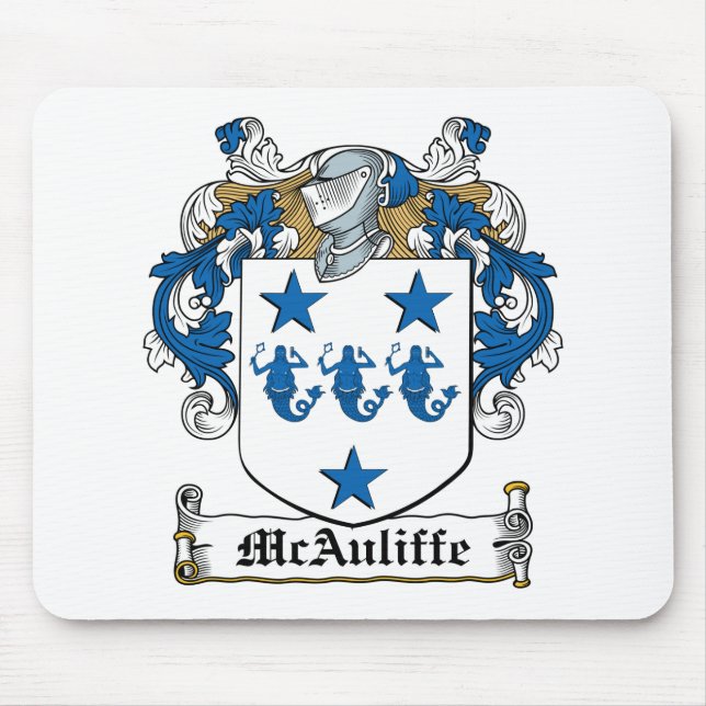 McAuliffe familjvapensköld Musmatta (Framsidan)
