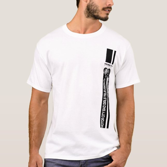 mcbg.tv-bikerflicka t shirt (Framsida)