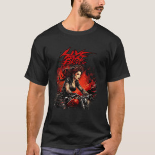 McBroderhood Öppen Väg Järnhäst Rebellisk Ryttare T Shirt