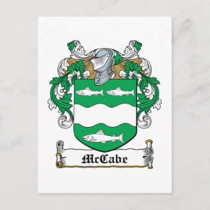 McCabe Family Crest Vykort