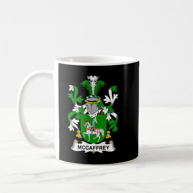McCaffrey Jackar om Arm Family Crest Kaffemugg (Vänster)